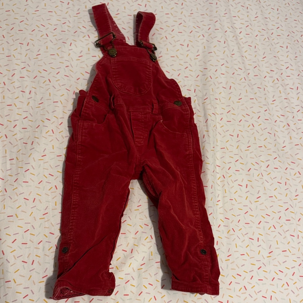Stylish Red Kids Overalls